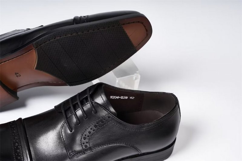 Formele Herenschoenen Executive Appeal Lederen Nette Schoenen - Zwart