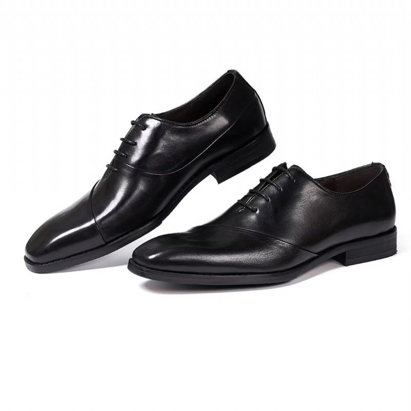 Formele Herenschoenen Executive Elegantie Lederen Schoenen - Groen