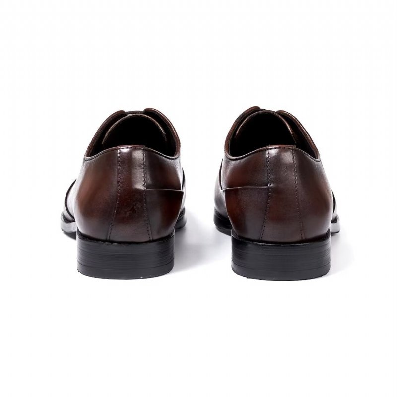 Formele Herenschoenen Executive Elegantie Lederen Schoenen - Bruin