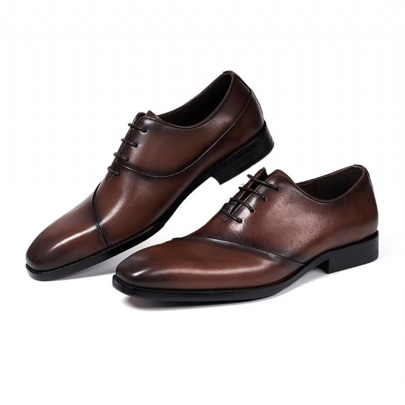 Formele Herenschoenen Executive Elegantie Lederen Schoenen - Bruin