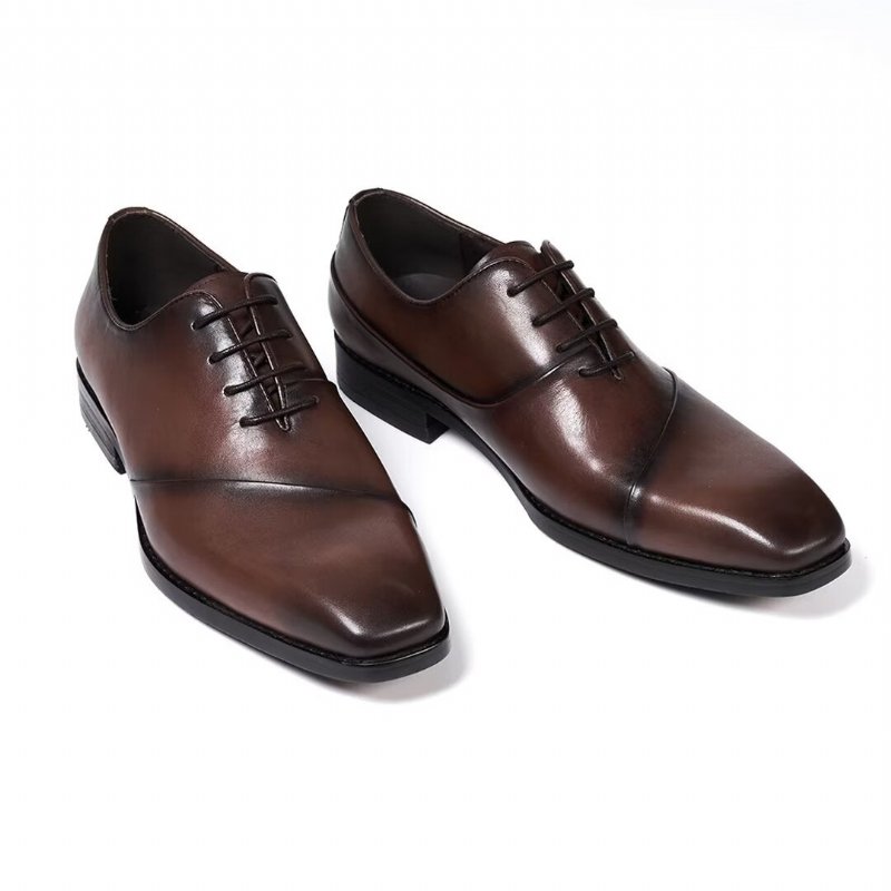 Formele Herenschoenen Executive Elegantie Lederen Schoenen - Bruin