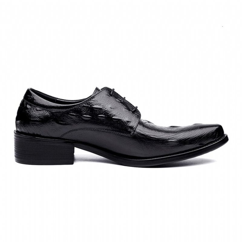 Formele Herenschoenen Executive Oxford-schoenen Met Veters - Zwart