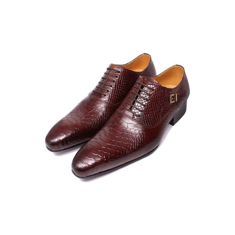 Formele Herenschoenen Executive Oxford Zakelijke Schoenen - Rood