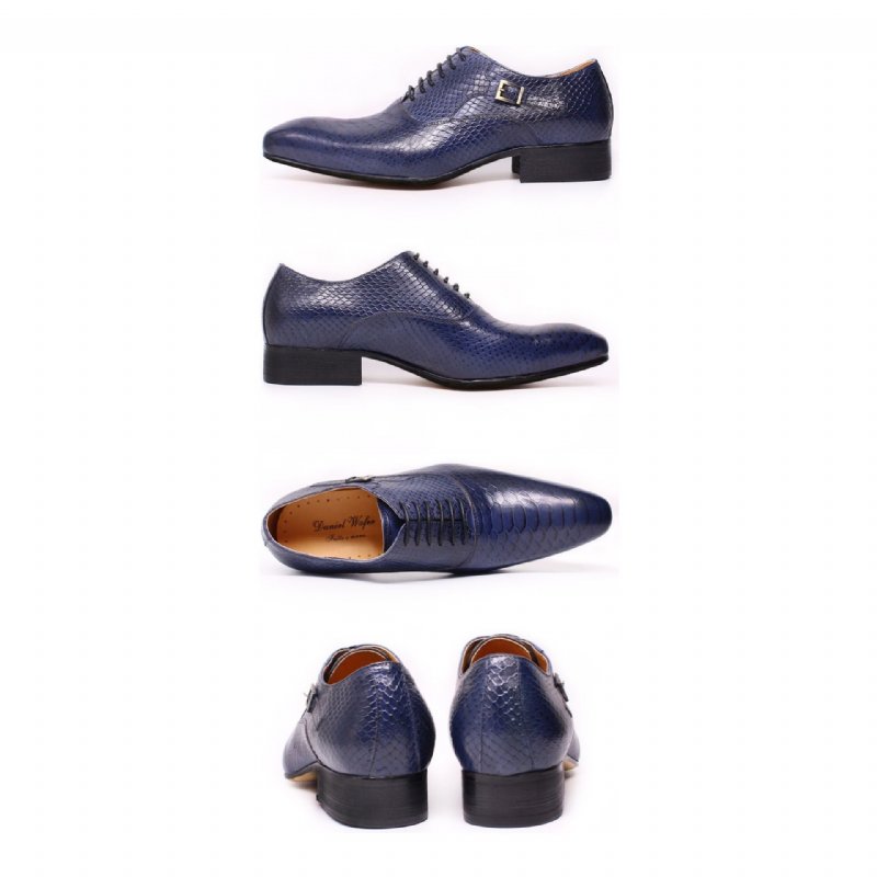 Formele Herenschoenen Executive Oxford Zakelijke Schoenen - Blauw