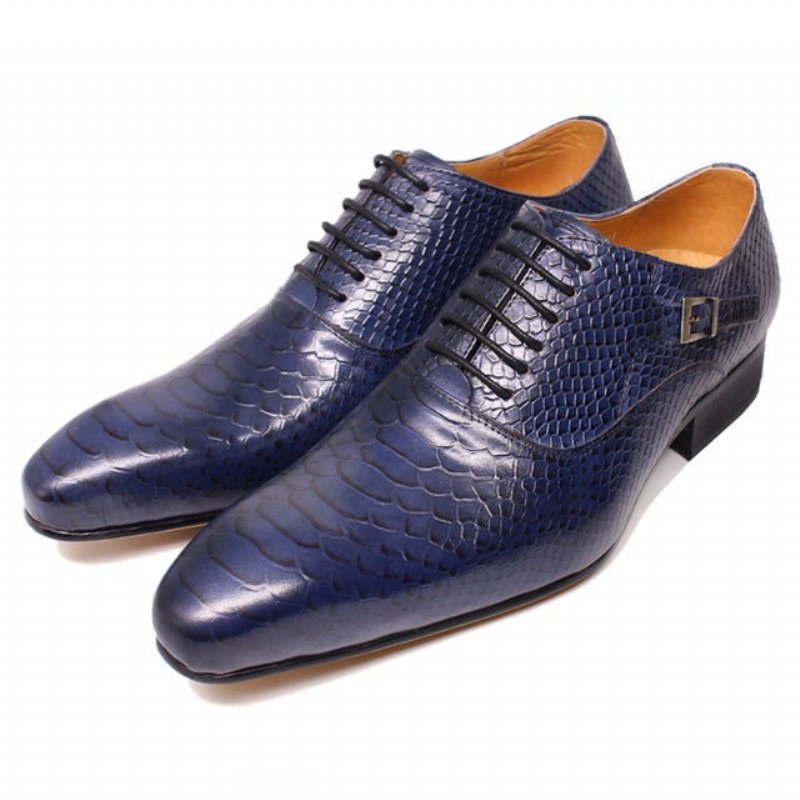 Formele Herenschoenen Executive Oxford Zakelijke Schoenen - Blauw