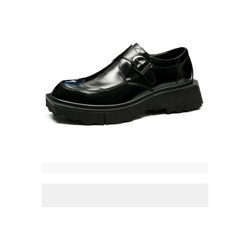 Formele Herenschoenen Exotisch Leer Instappers Designer Bruiloftsbrogues - Zwart