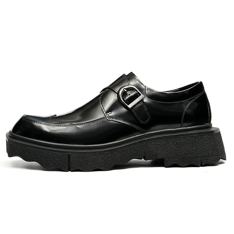 Formele Herenschoenen Exotisch Leer Instappers Designer Bruiloftsbrogues - Zwart