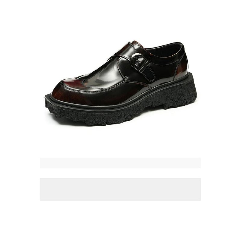 Formele Herenschoenen Exotisch Leer Instappers Designer Bruiloftsbrogues - Koffie