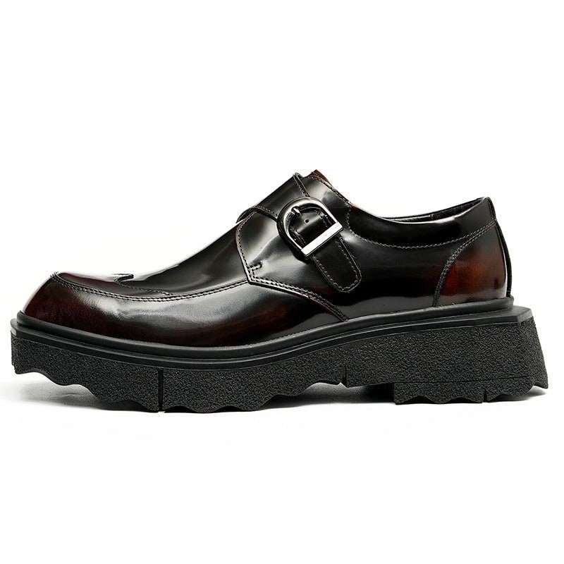 Formele Herenschoenen Exotisch Leer Instappers Designer Bruiloftsbrogues - Koffie