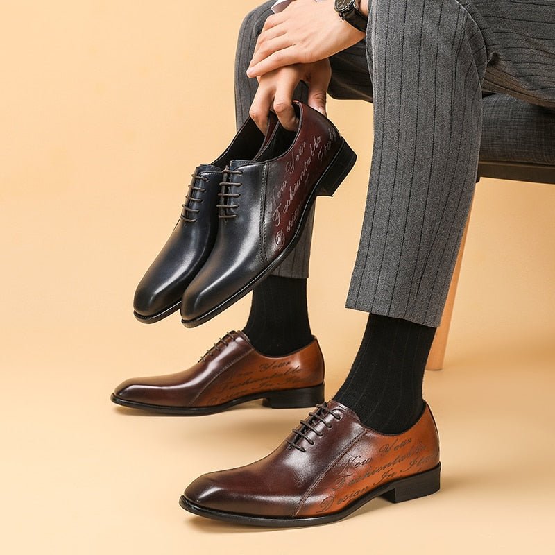 Formele Herenschoenen Exotische Brogue-schoenen - Koffie