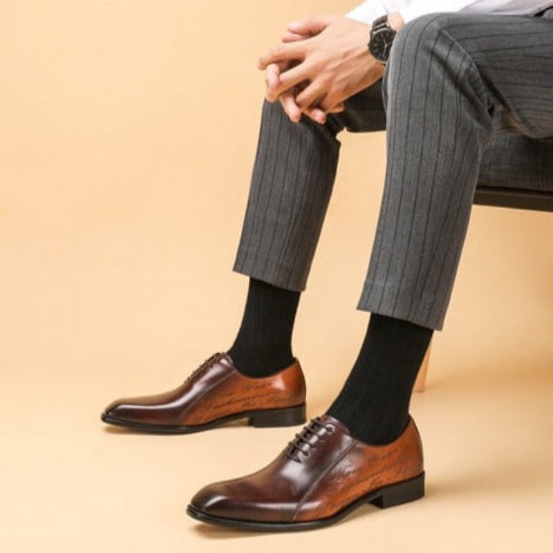 Formele Herenschoenen Exotische Brogue-schoenen - Koffie