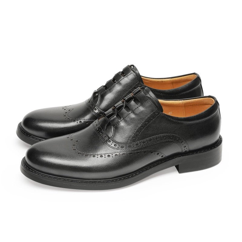 Formele Herenschoenen Exotische Oxford-kledingschoenen - Zwart