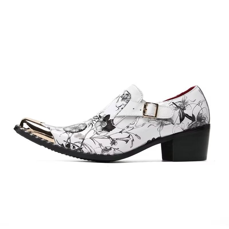 Formele Herenschoenen Exotische Slip-on-monniksbandjes - Wit