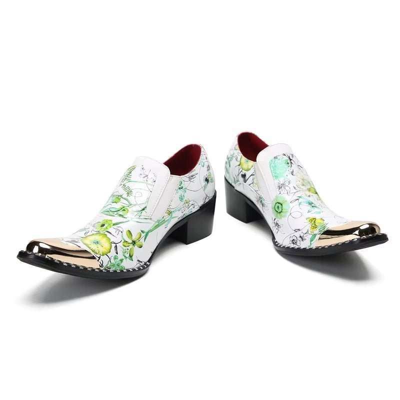 Formele Herenschoenen Exotische Slip-on-monniksbandjes - Groen