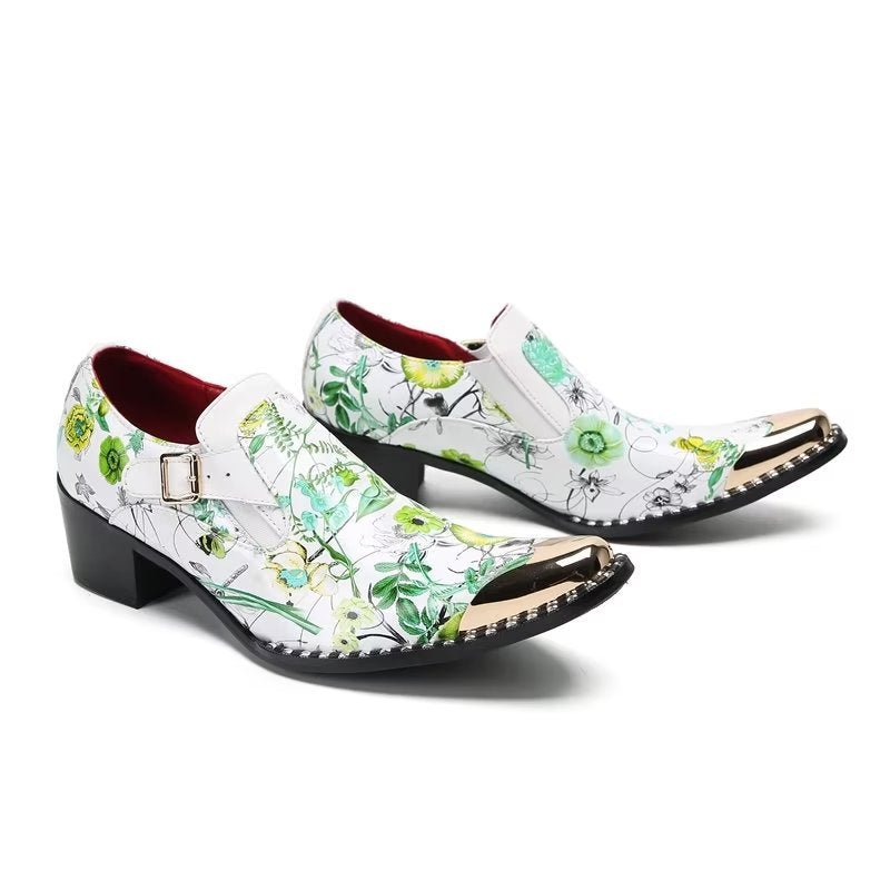 Formele Herenschoenen Exotische Slip-on-monniksbandjes - Groen