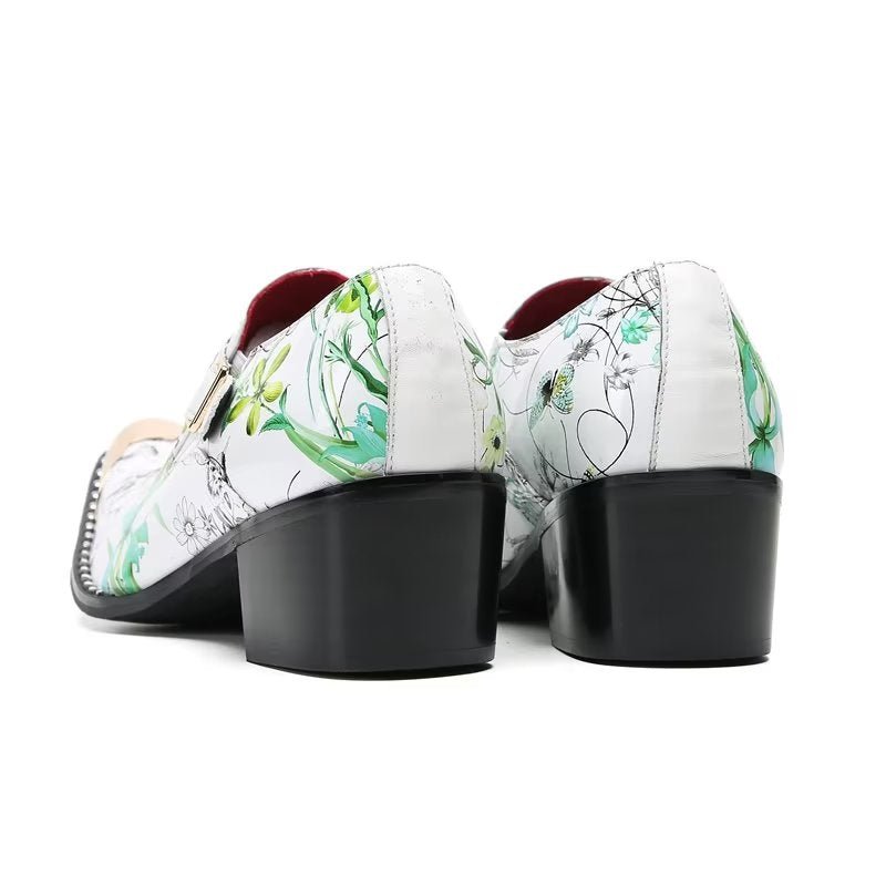 Formele Herenschoenen Exotische Slip-on-monniksbandjes - Groen