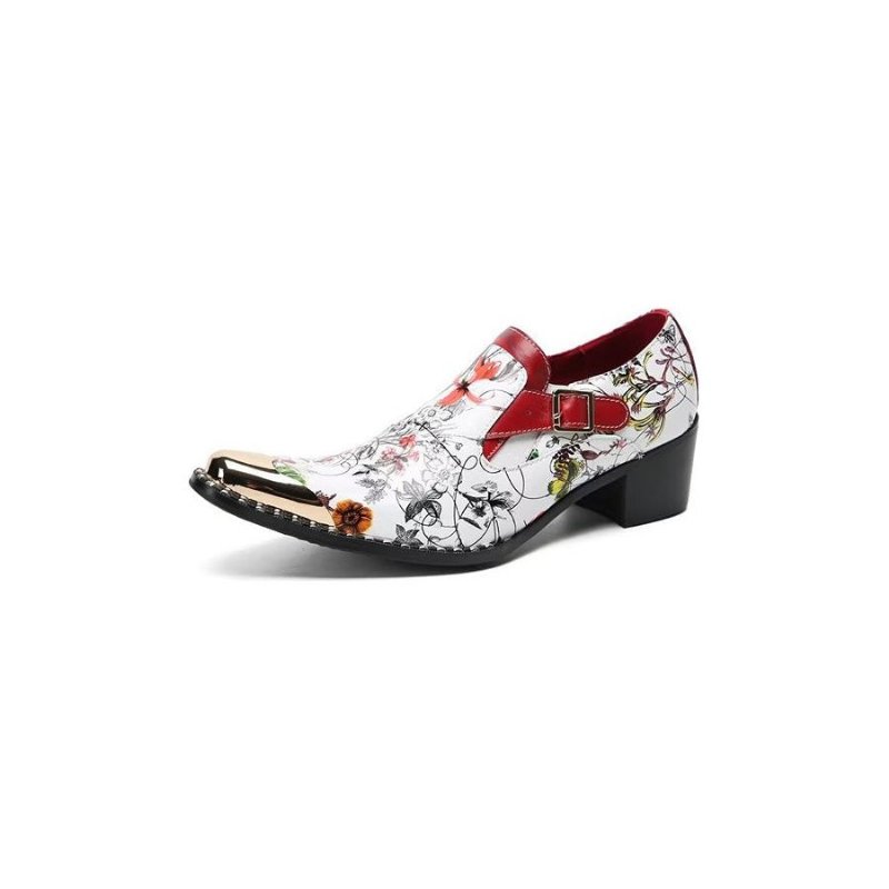 Formele Herenschoenen Exotische Slip-on-monniksbandjes - Rood