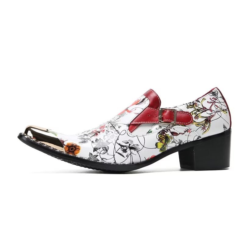 Formele Herenschoenen Exotische Slip-on-monniksbandjes - Rood