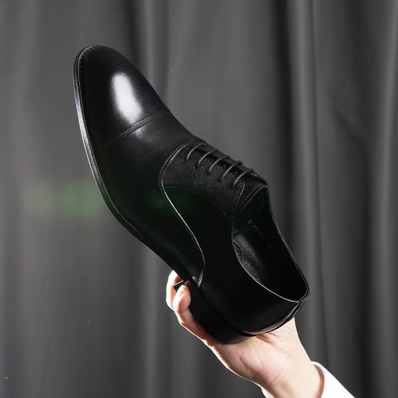 Formele Herenschoenen Gladde Oxford-schoenen - Zwart