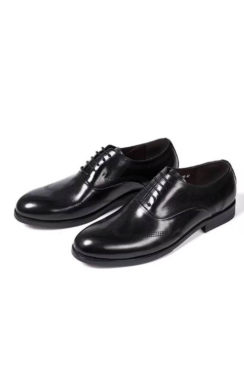 Formele Herenschoenen Klassiek Dapper Lederen Kledingschoenen