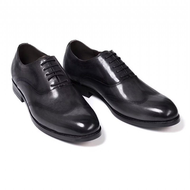 Formele Herenschoenen Klassiek Dapper Lederen Kledingschoenen - Grijs