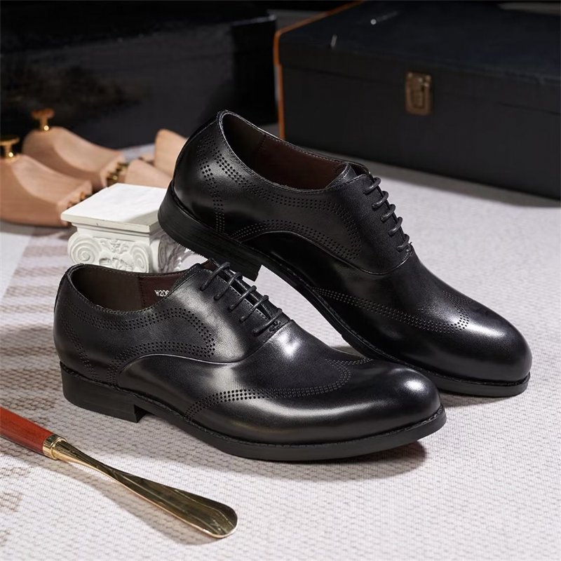 Formele Herenschoenen Klassiek Dapper Lederen Kledingschoenen - Grijs