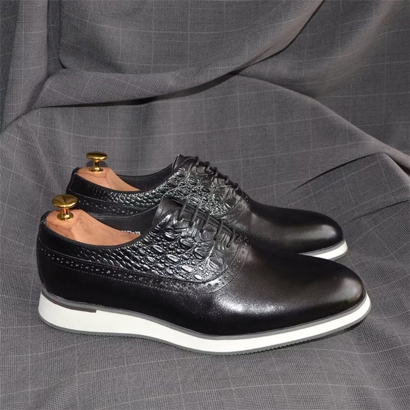 Formele Herenschoenen Klassieke Elegante Veterschoenen - Zwart