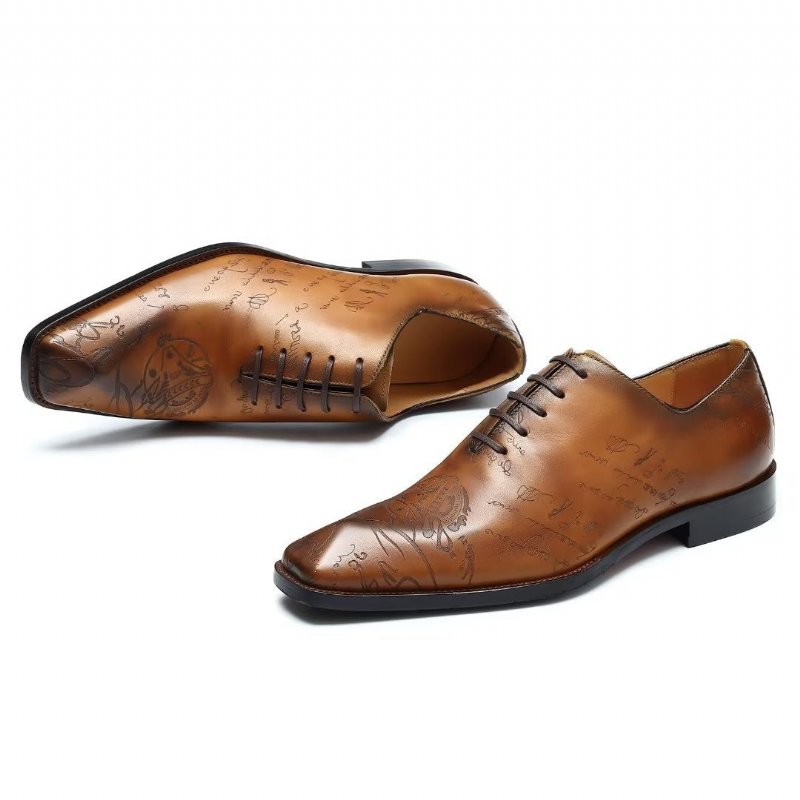 Formele Herenschoenen Leren Brogue Oxford-schoenen - Bruin