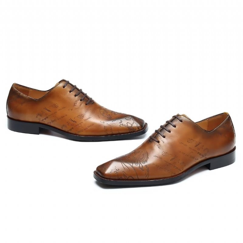 Formele Herenschoenen Leren Brogue Oxford-schoenen - Bruin