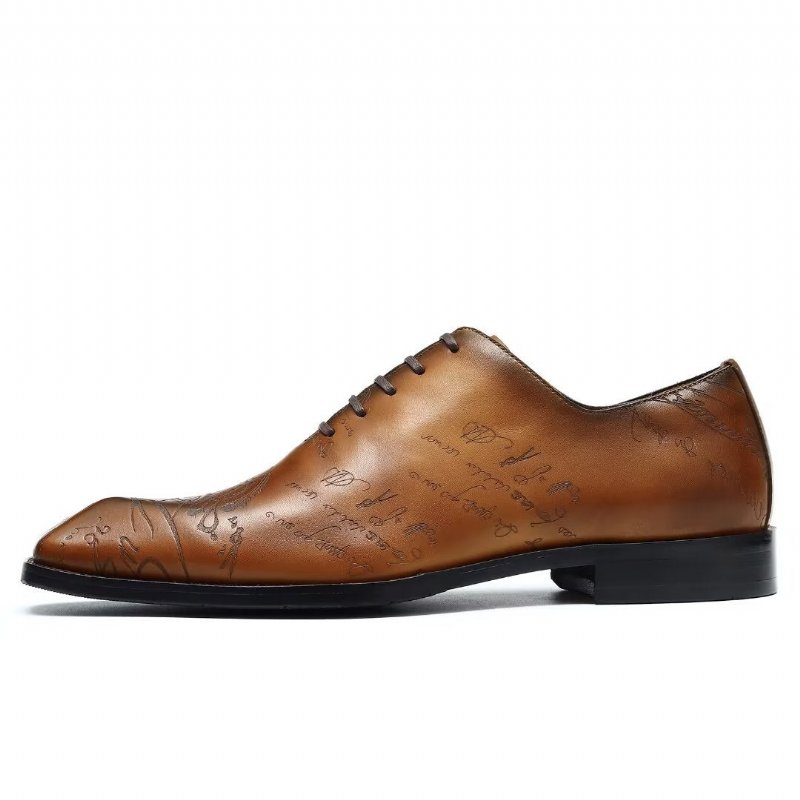 Formele Herenschoenen Leren Brogue Oxford-schoenen - Bruin