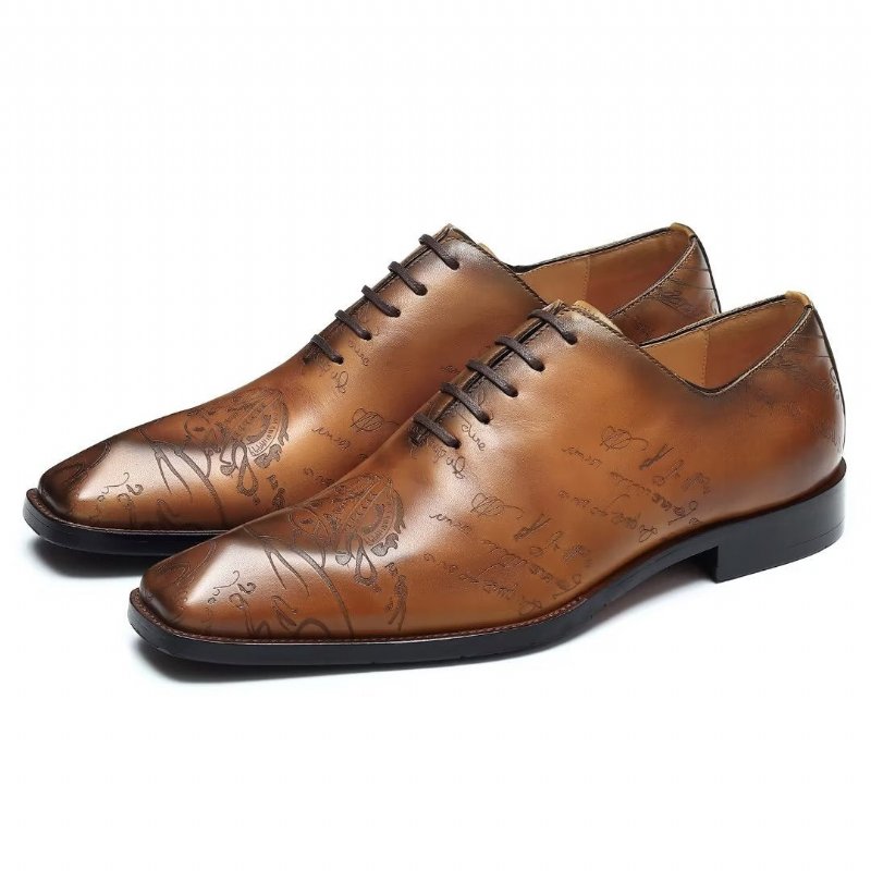 Formele Herenschoenen Leren Brogue Oxford-schoenen - Bruin