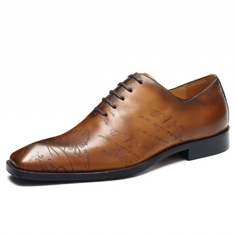 Formele Herenschoenen Leren Brogue Oxford-schoenen - Bruin