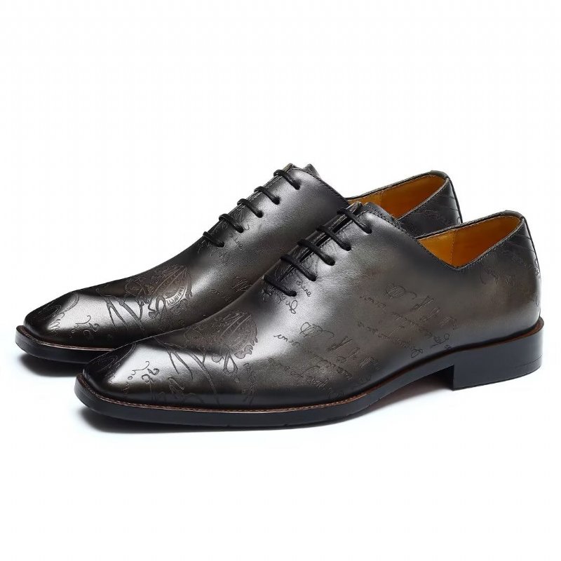 Formele Herenschoenen Leren Brogue Oxford-schoenen - Grijs