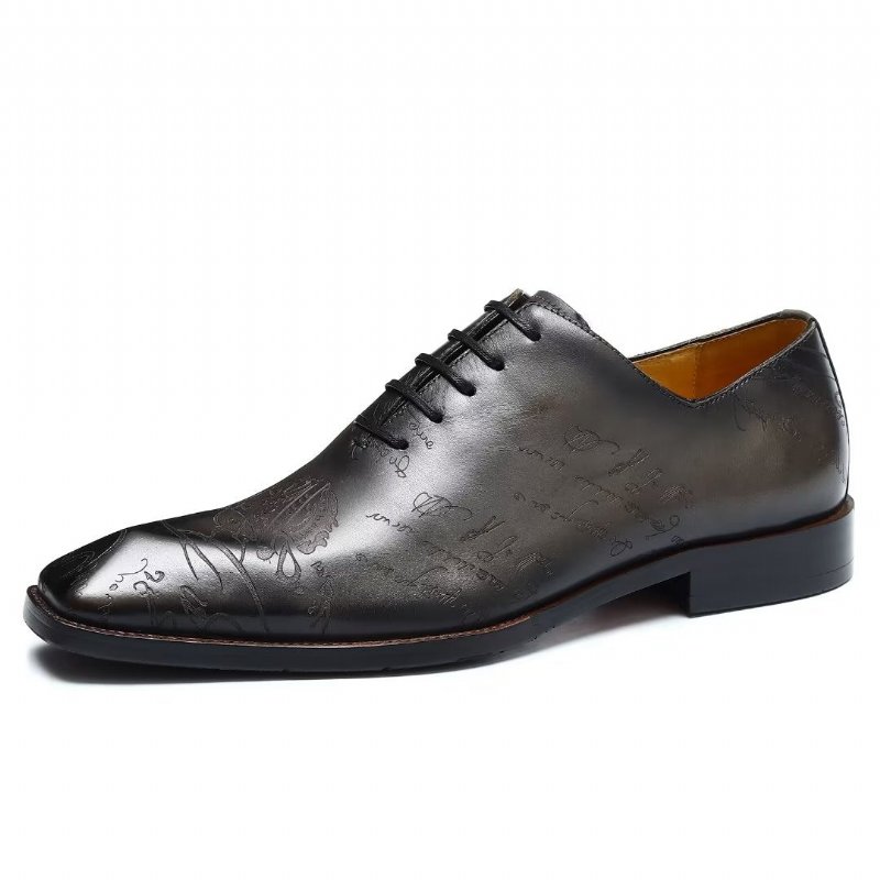 Formele Herenschoenen Leren Brogue Oxford-schoenen - Grijs