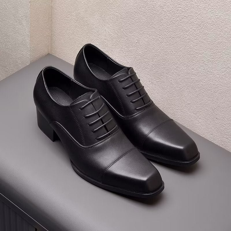 Formele Herenschoenen Leren Oxford-kledingschoenen - Zwart