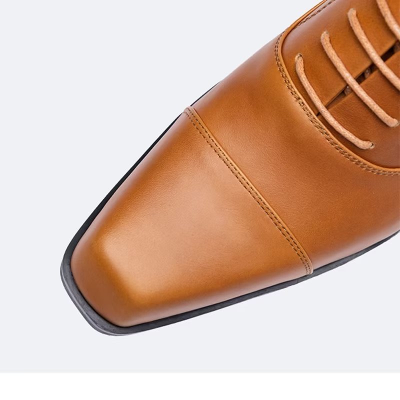 Formele Herenschoenen Leren Oxford-kledingschoenen - Koffie