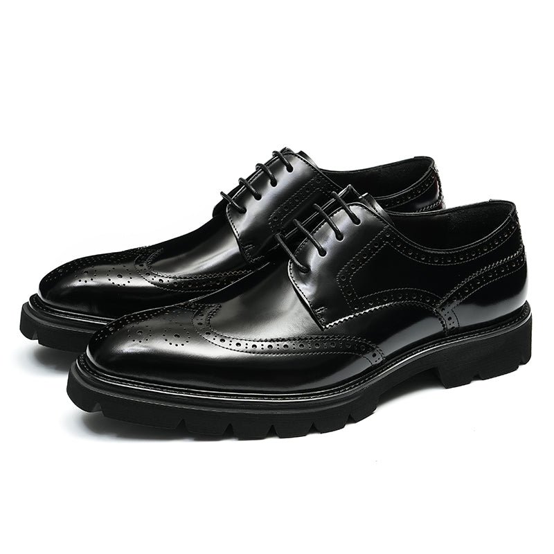 Formele Herenschoenen Luxe Brogue Oxford-schoenen - Zwart