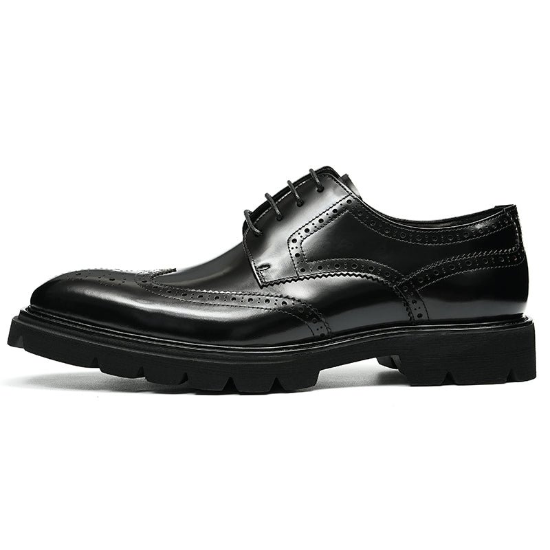 Formele Herenschoenen Luxe Brogue Oxford-schoenen - Zwart