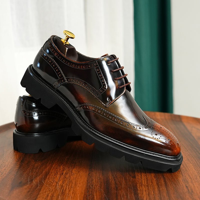 Formele Herenschoenen Luxe Brogue Oxford-schoenen - Koffie