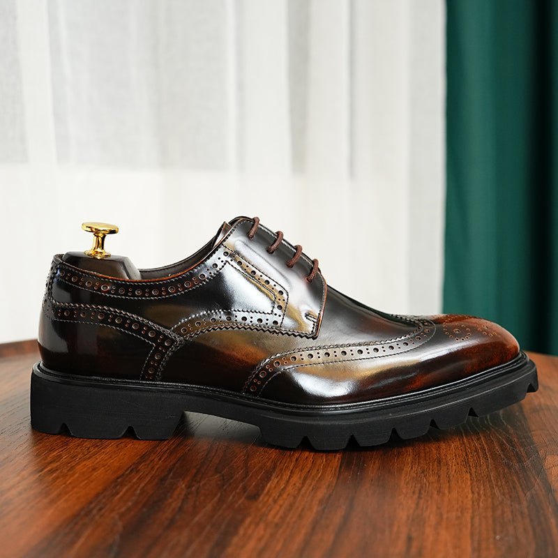 Formele Herenschoenen Luxe Brogue Oxford-schoenen - Koffie