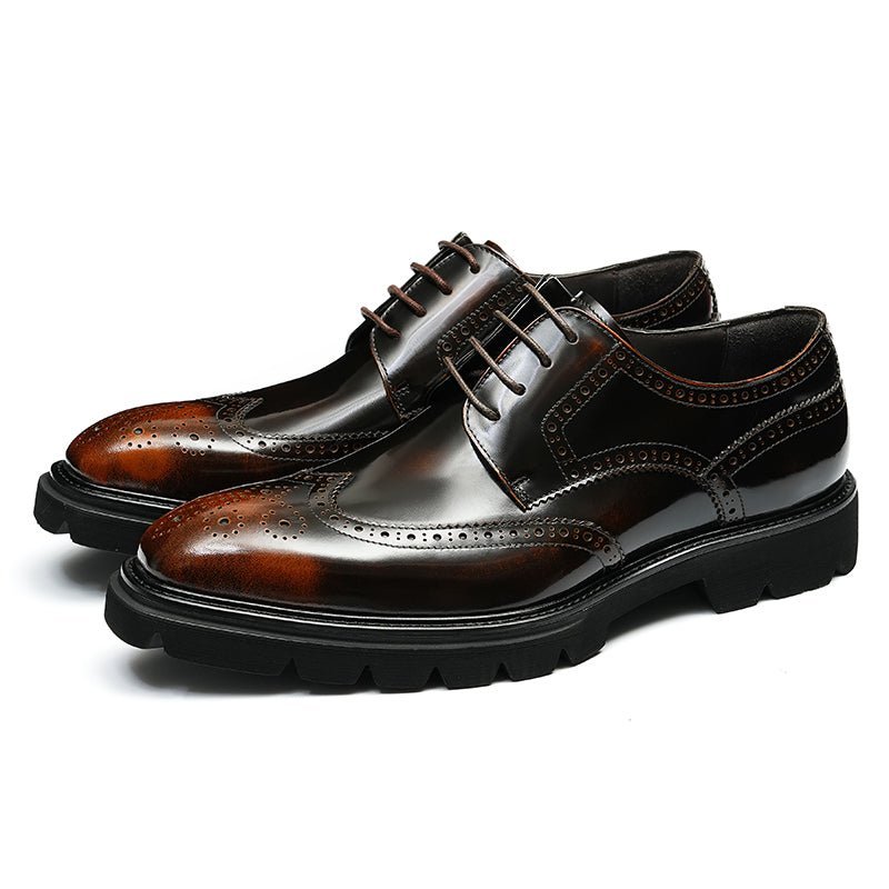 Formele Herenschoenen Luxe Brogue Oxford-schoenen - Koffie