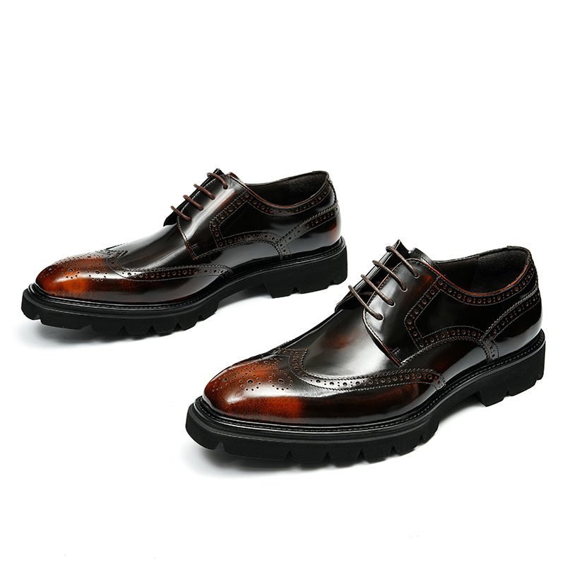 Formele Herenschoenen Luxe Brogue Oxford-schoenen - Koffie