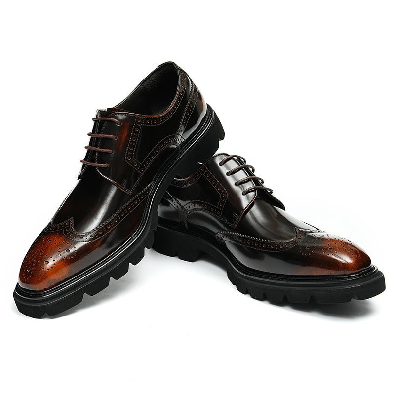 Formele Herenschoenen Luxe Brogue Oxford-schoenen - Koffie