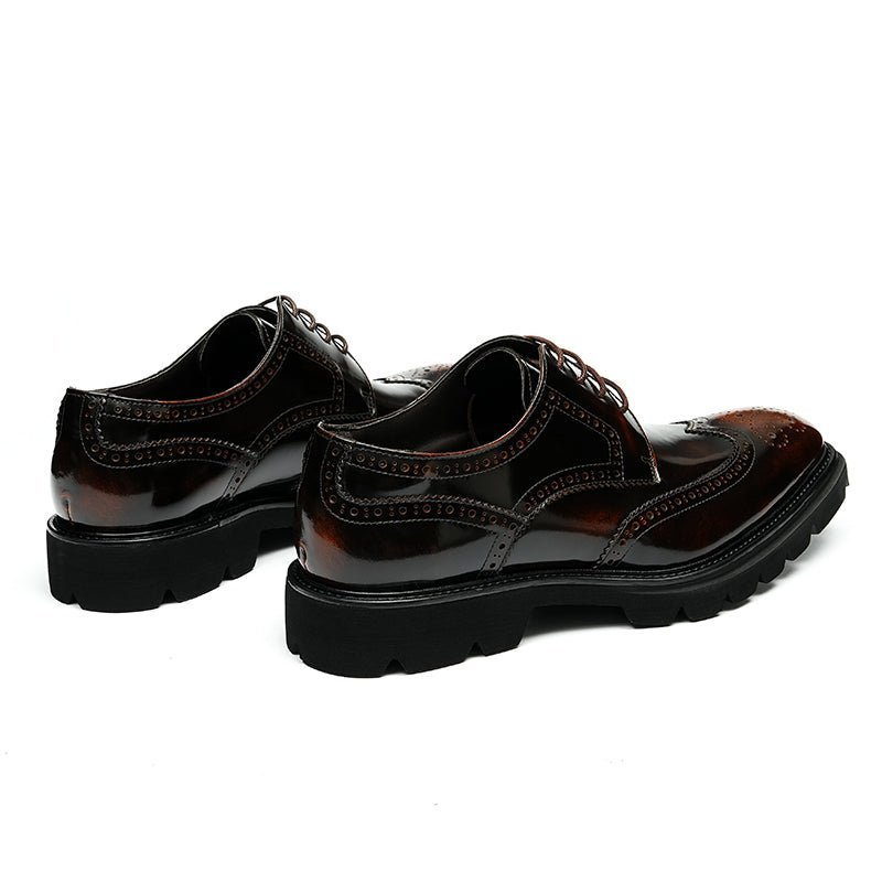 Formele Herenschoenen Luxe Brogue Oxford-schoenen - Koffie