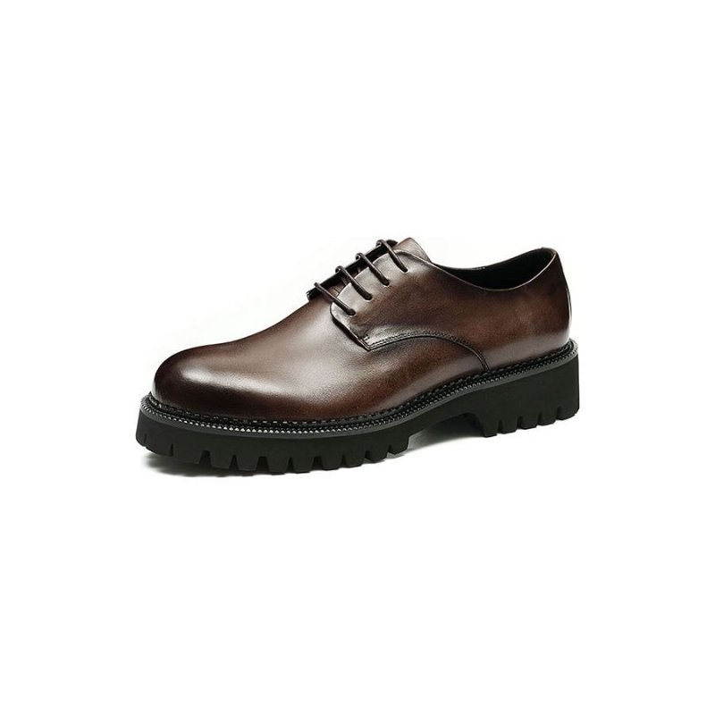 Formele Herenschoenen Luxe Brogue Oxford-schoenen Met Veters - Koffie