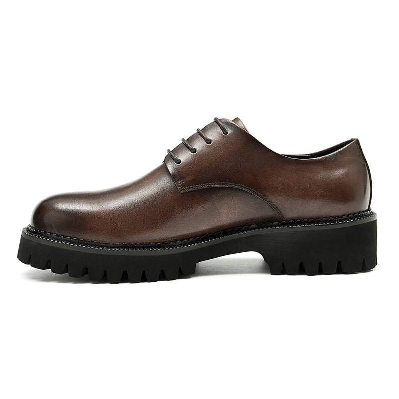 Formele Herenschoenen Luxe Brogue Oxford-schoenen Met Veters - Koffie