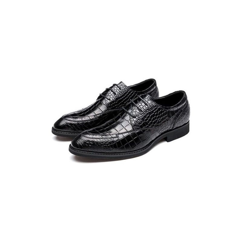 Formele Herenschoenen Luxe Crocgloss Klassieke Brogue-schoenen