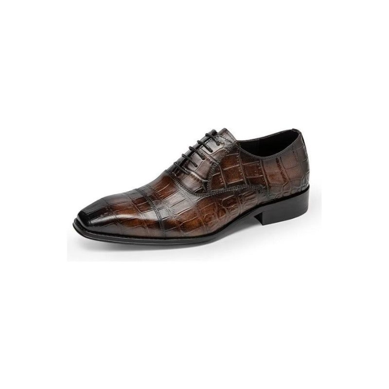 Formele Herenschoenen Luxe Croctex Oxford-schoenen - Koffie