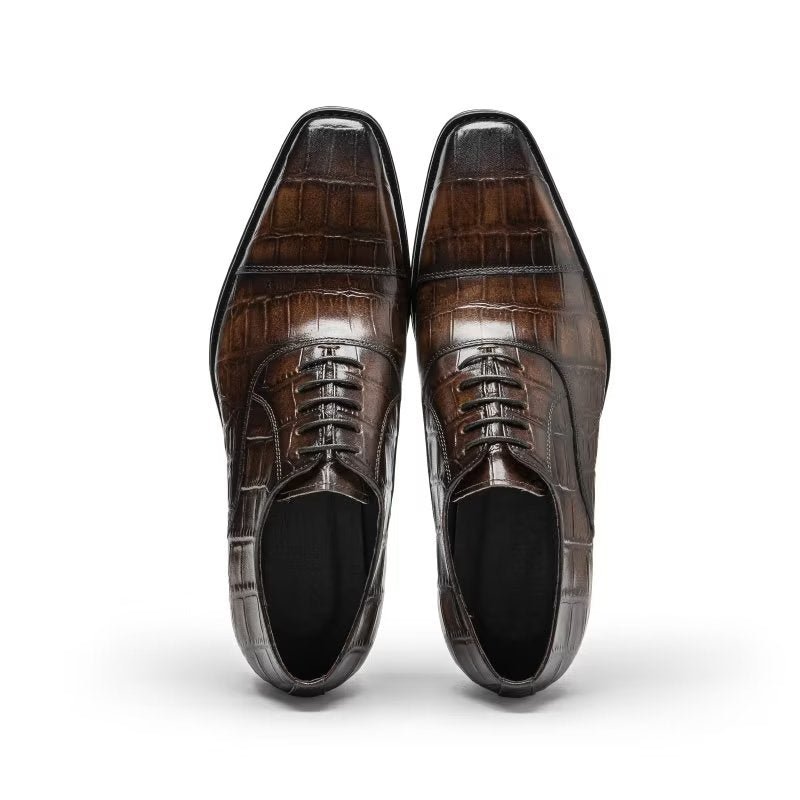 Formele Herenschoenen Luxe Croctex Oxford-schoenen - Koffie