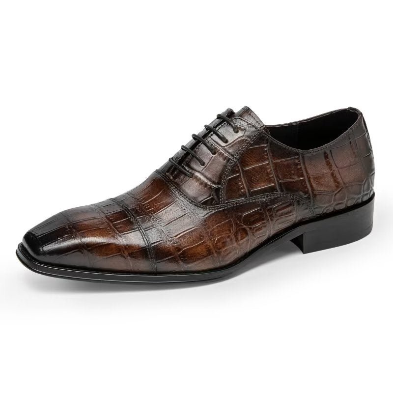 Formele Herenschoenen Luxe Croctex Oxford-schoenen - Koffie